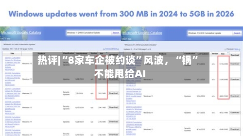 热评|“8家车企被约谈”风波，“锅”不能甩给AI-第2张图片