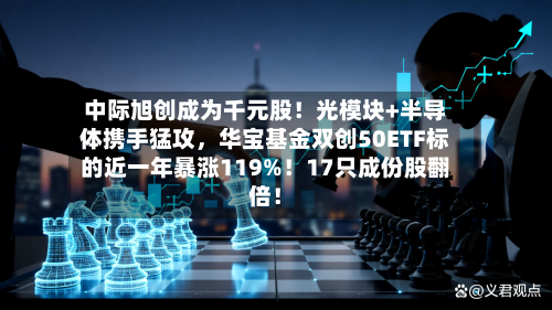 中际旭创成为千元股！光模块+半导体携手猛攻，华宝基金双创50ETF标的近一年暴涨119%！17只成份股翻倍！-第2张图片